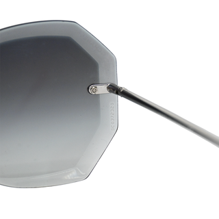 CHANEL | Geometric Faceted Rimless Sunglasses