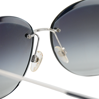 CHANEL | Geometric Faceted Rimless Sunglasses