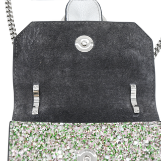 JIMMY CHOO | Paris Mini Glitter Crossbody Bag
