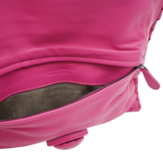 BOTTEGA VENETA | Pink Intrecciato Leather Clutch Bag