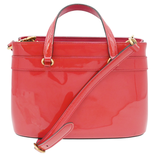 GUCCI | Bright Bit Red Patent Horsebit Satchel Bag