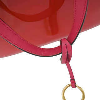 GUCCI | Bright Bit Red Patent Horsebit Satchel Bag