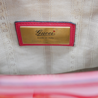 GUCCI | Bright Bit Red Patent Horsebit Satchel Bag