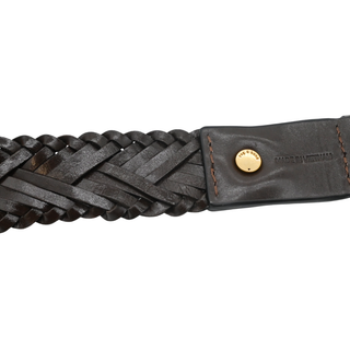 RAG & BONE | Gemma Dark Espresso Woven Belt