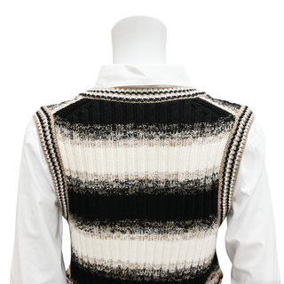 VERONICA BEARD | Spear Mixed-Media Sweater Vest Top