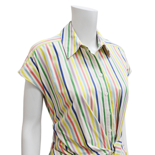 CAROLINA HERRERA | Striped Cotton Midi Shirt Dress