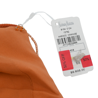 ZUHAIR MURAD | Dusty Orange Embellished Fringe Mini Dress