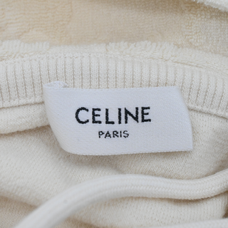 CELINE | Cream Triomphe Terrycloth Hoodie