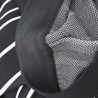 BALMAIN | Black & White Striped Knit Pants