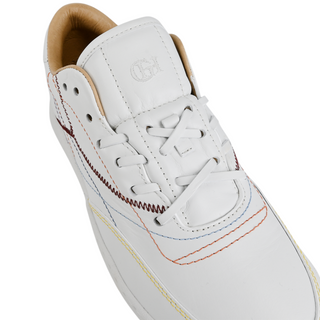 GABRIELA HEARST | Multicolored Stitched White Leather Sneakers