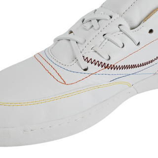 GABRIELA HEARST | Multicolored Stitched White Leather Sneakers