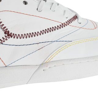 GABRIELA HEARST | Multicolored Stitched White Leather Sneakers