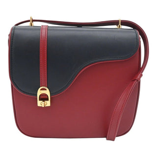 GUCCI | Equestrian Two-Tone Leather Shoulder Bag