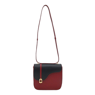 GUCCI | Equestrian Two-Tone Leather Shoulder Bag