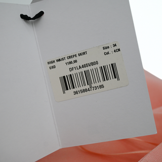 BALMAIN | Salmon Pink Crepe Mini Skirt