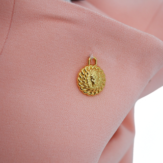 BALMAIN | Salmon Pink Crepe Mini Skirt