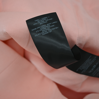 BALMAIN | Salmon Pink Crepe Mini Skirt