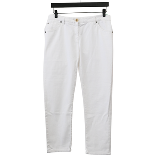 BRUNELLO CUCINELLI | White Denim Slim Leg Jeans