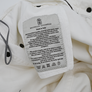 BRUNELLO CUCINELLI | White Denim Slim Leg Jeans