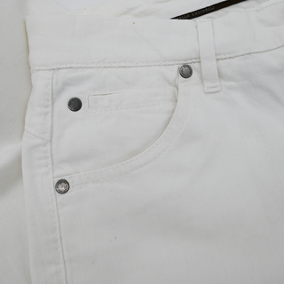 BRUNELLO CUCINELLI | White Denim Slim Leg Jeans