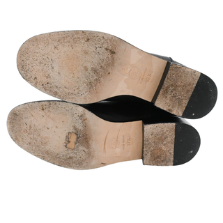 CHANEL | CC Black Leather Riding Boots