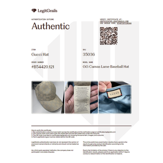 GUCCI | GG Lamé Canvas Baseball Cape