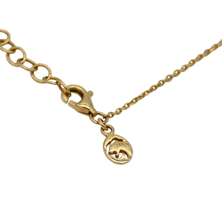 14K Yellow Gold Diamond Star Necklace