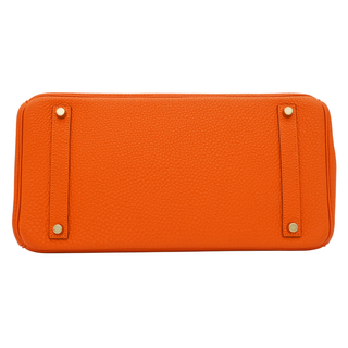 HERMES | Orange Togo Leather Birkin 35 Bag