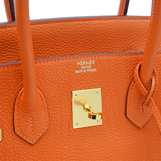 HERMES | Orange Togo Leather Birkin 35 Bag