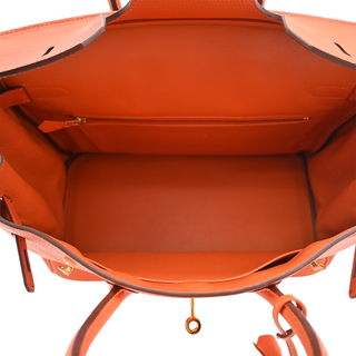 HERMES | Orange Togo Leather Birkin 35 Bag