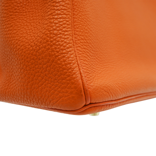 HERMES | Orange Togo Leather Birkin 35 Bag