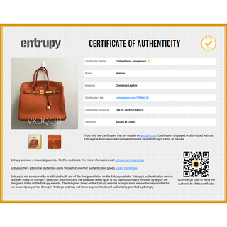 HERMES | Orange Togo Leather Birkin 35 Bag