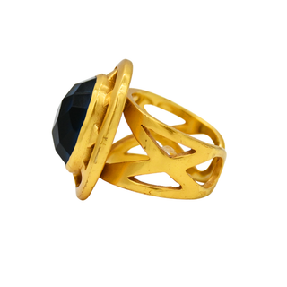 JULIE VOS | Iridescent Blue Oval Ring