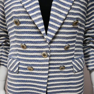 VERONICA BEARD | Ryland Striped Tweed Dickey Jacket