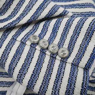 VERONICA BEARD | Ryland Striped Tweed Dickey Jacket