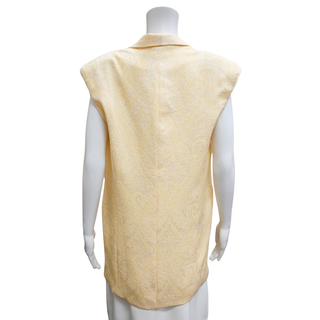 SABINA MUSAYEV | Rian Pastel Yellow Paisley Jacquard Vest