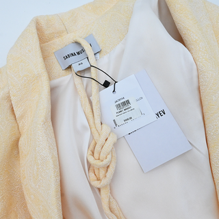 SABINA MUSAYEV | Rian Pastel Yellow Paisley Jacquard Vest