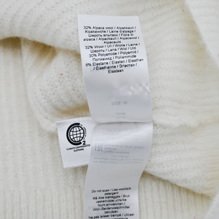 GANNI | Egret Soft Wool Knit Cardigan