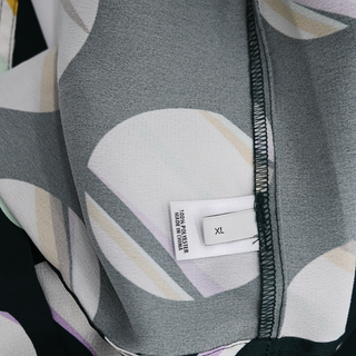 ST JOHN | Collage Dot Colorblock Midi Wrap Dress