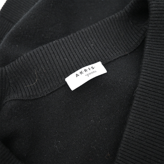 AKRIS PUNTO | Black Wool-Blend Knit Sweater Vest
