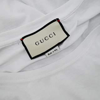 GUCCI | White Logo Print T-Shirt