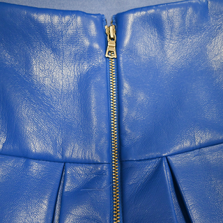 ALICE + OLIVIA | Vegan Leather Pleated Mini Skirt