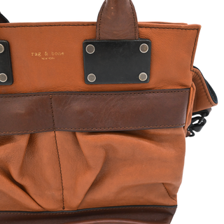 RAG & BONE | Tan Leather Pilot Satchel Bag