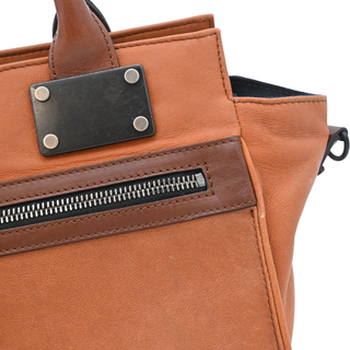RAG & BONE | Tan Leather Pilot Satchel Bag