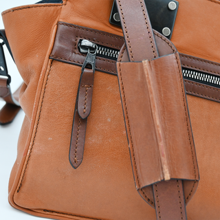RAG & BONE | Tan Leather Pilot Satchel Bag
