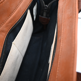 RAG & BONE | Tan Leather Pilot Satchel Bag