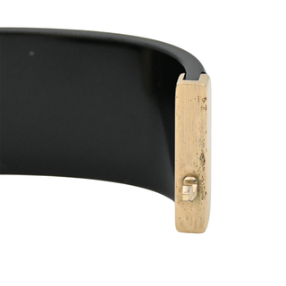 CHANEL | Black Resin CC Crystal Bracelet