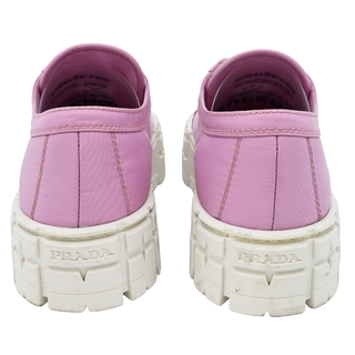 PRADA | Pink Nylon Platform Sneakers