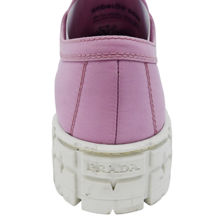 PRADA | Pink Nylon Platform Sneakers