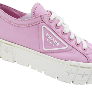 PRADA | Pink Nylon Platform Sneakers